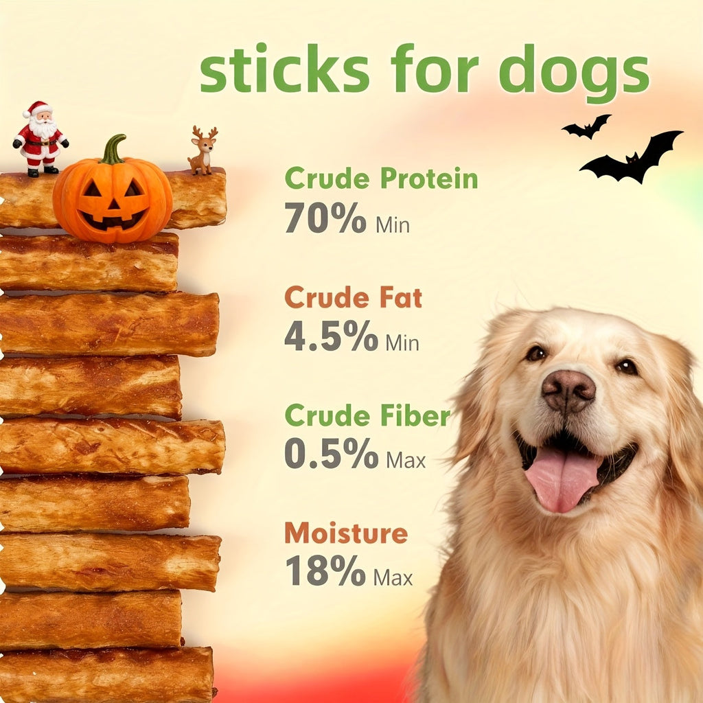 Bully Sticks for Dogs Natural Chicken Duck Molar Chew Sticks High Protein Dog Treats for Medium Large Dogs Dental Health Collagen Chews for Daily Wellness - product image