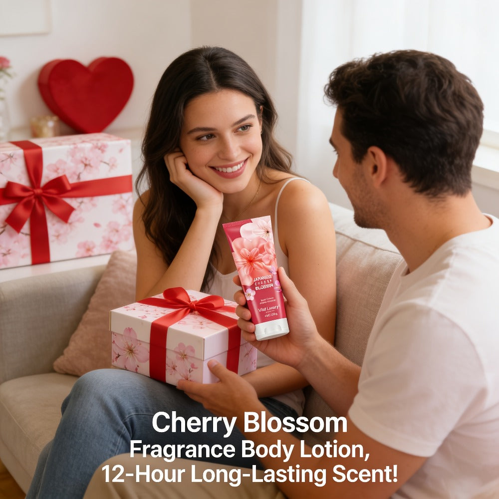 Cherry Blossom Body Lotion 8oz – Vitamin E & Glycerin Moisturizing Cream Non-Sticky 12-Hour Hydration Nourishing Day & Night Skin Care for All Skin Types Women - product image 4