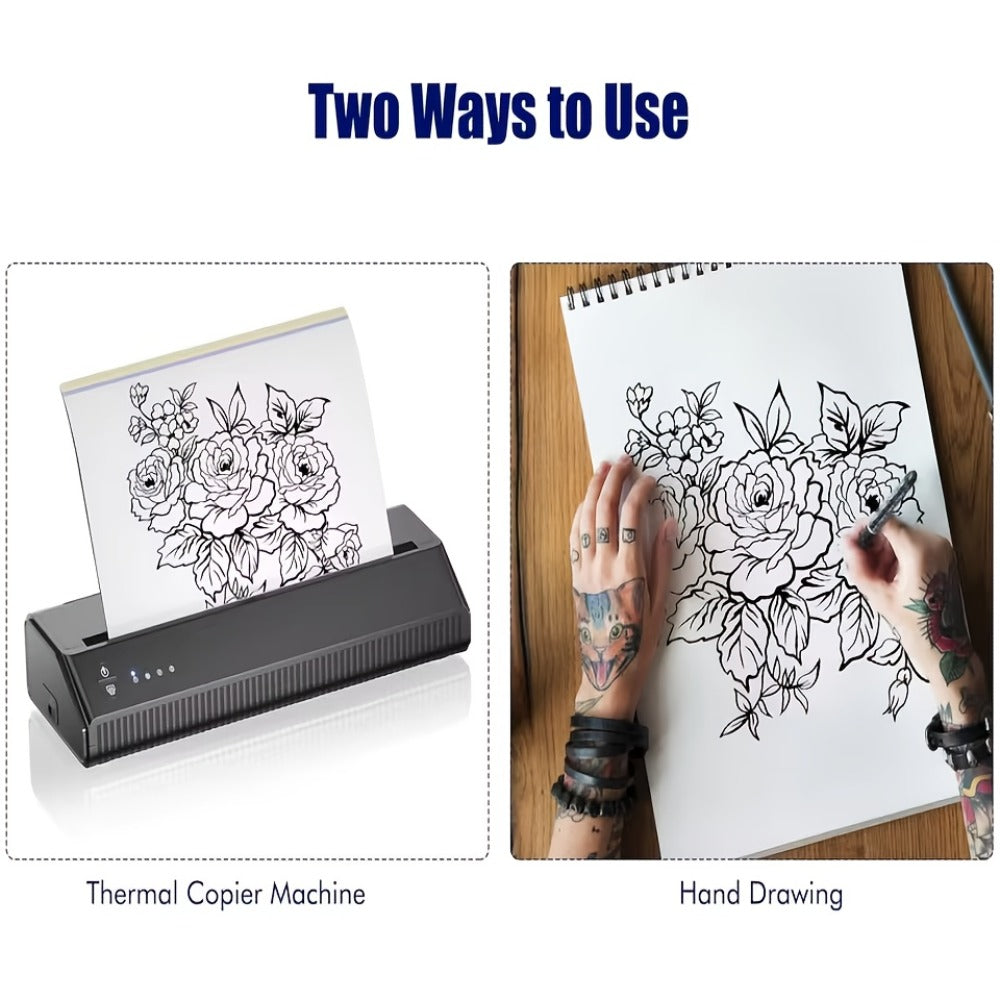 Tattoo Practice Skin Double-Sided Silicone Fake Skin - A4 Tattoo Transfer Paper Kit, Thermal Stencil Paper for Beginners & Artists, Universal Tattoo Printer Compatible, Body Art Pr - product image 9