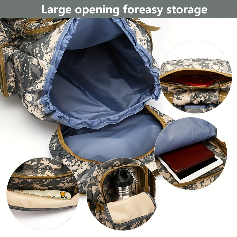 Tactical 3-Day Assault Pack Oxford Fabric DIY System for Camping Hunting Travel Unisex – Military Hiking Backpack 80L - product image 18