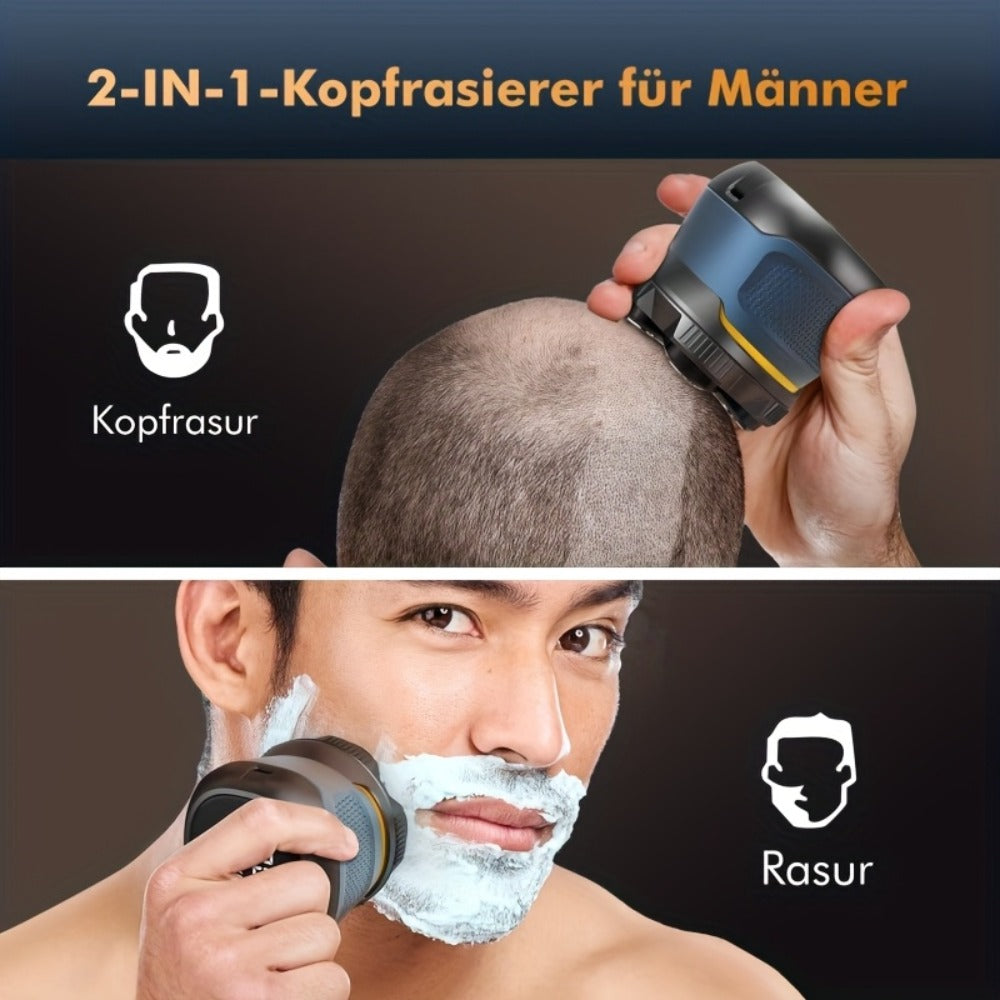 Electric Shaver for Men 6D Floating Blade IPX7 Waterproof — Dual Ring Blade Net with Nose Hair Trimmer, Type-C Fast Charging, Smart LED Display & Magnetic Replacement Blades Groomi - product image 5