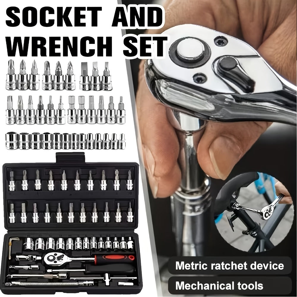 Home Tool Kit Professional, 46-Piece Essential DIY Set, 53-Piece Advanced Home & Auto Repair Kit, or 1000-Piece Complete Toolbox in Storage Case for Home, Automotive & Workshop Use - product image 3