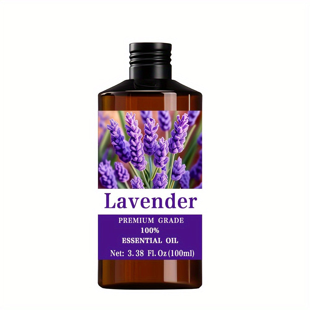 Lavender Essential Oil 100ml 100% Pure Natural — Sleep Aid Relaxation Stress Relief Aromatherapy Diffuser Massage Nail Hair Skin Care Calming Herbal Scent Gift Men Women 3.38oz - product image 3