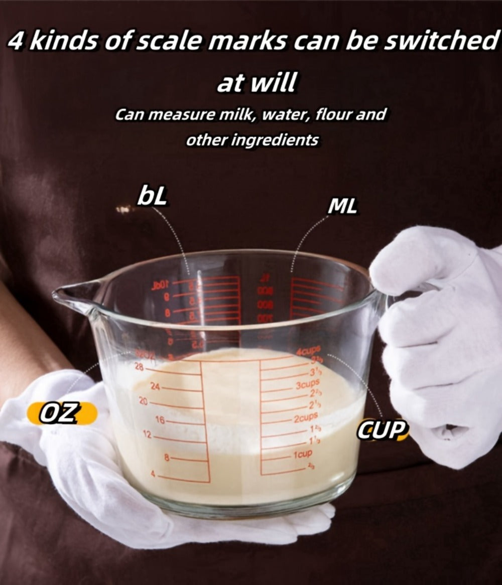 Tempered Glass Measuring Cup Set with Coffee Cups, Borosilicate Glass Liquid Measuring Cups for Kitchen Baking Cooking, Dishwasher Safe, 4PCs or 9PCs - product image 14