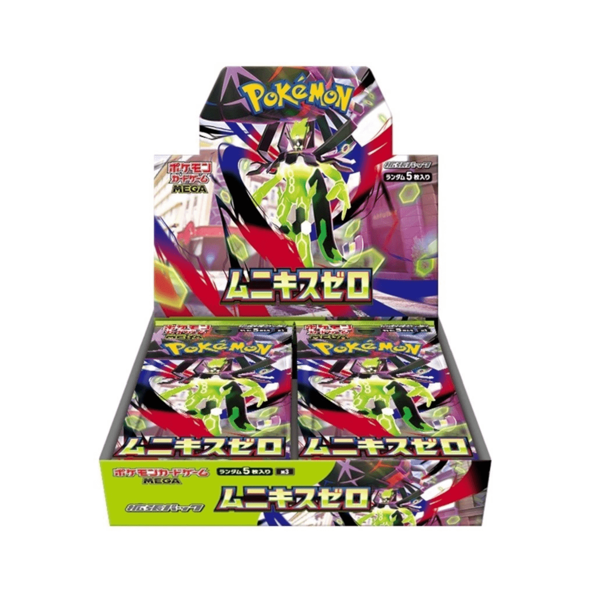 Japanese Booster Box Munikis Zero M3 Nihil Zero | Mega EX Decidueye Salazzle Starmie | Factory Sealed JP TCG Collector Box | 30 Packs 150 Cards - product image