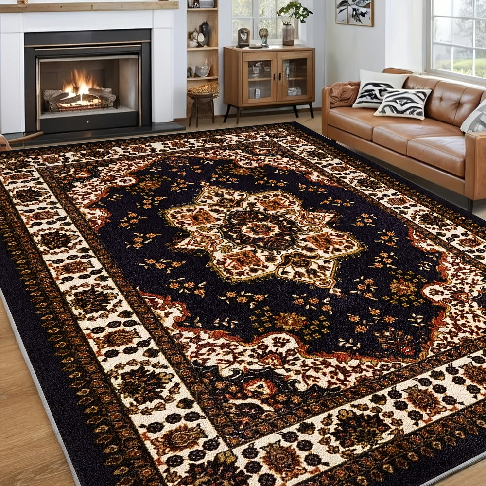 Large Area Rug for Living Room Bedroom – Soft Fluffy Persian Bohemian Style Floor Mat, Anti-Slip Backing, Machine Washable, Vintage Carpet for Modern & Traditional Decor, Multiple  - product image 7