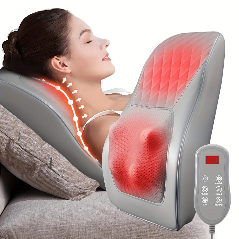 Rechargeable Heated Back and Neck Massager With 3D Massage, USB Charging, Ergonomic Design With Shiatsu Massage Points - Ideal Gift For Men and Women, Back Massager, Mother's Day Gifts