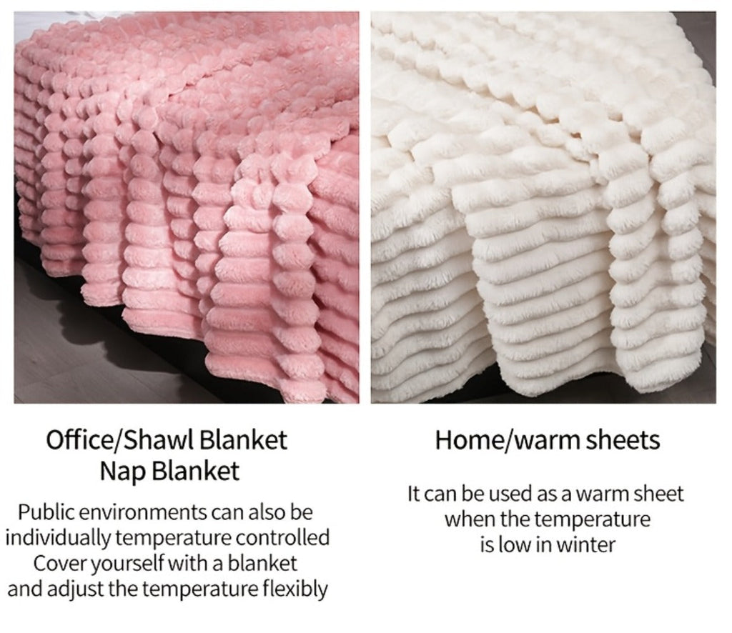 500gsm Heavy Plush Blanket – Ultra Thick Soft Warm Fluffy Blanket for Bed, Sofa & Travel, Baby to Double Size, 5 Colors - product image 34