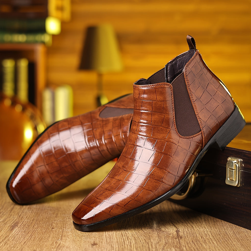 2207 Men's Checkered Pattern Boots - product image 7