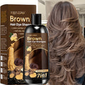7-in-1 Gray Hair Coverage Color Shampoo with Ginger Oil Biotin & Rosemary — Gentle Scalp-Safe Formula, No Ammonia, Long-Lasting Color, 3 Shades Brown Chestnut Brown Black, Men & Wo - product image 14