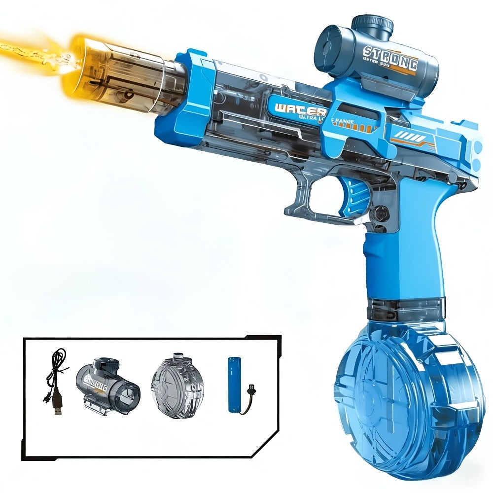 Kids Electric Water Gun with Large Capacity | Automatic Squirt Blaster for Boys & Girls, Outdoor Summer Toy for Swimming Pool Beach Lawn Backyard, Fun Birthday - product image 3