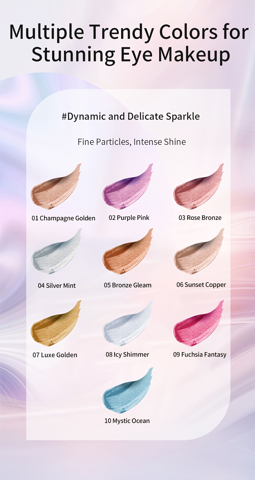 Jelly Gel Eyeshadow 2 Pack Sunset Copper Shimmer High Gloss Metallic Finish Long Lasting Fade Resistant Eye Makeup for Women Party Holiday Date Night Glam - product image 11