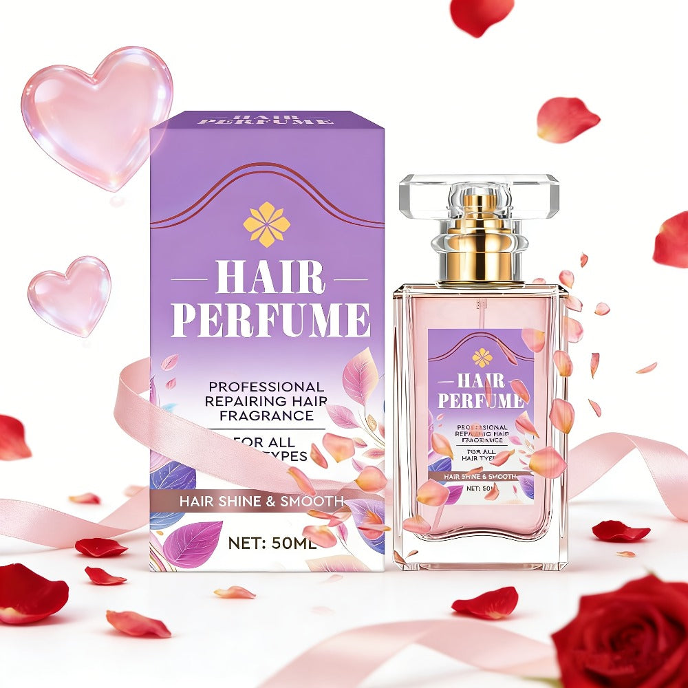Alcohol-Free Hair Perfume Spray for Women with Squalane & Pheromone Floral Scent — Nourishing Hydrating Hair Shine Oil Mist, Long-Lasting Sweet Fragrance, 50ml - product image