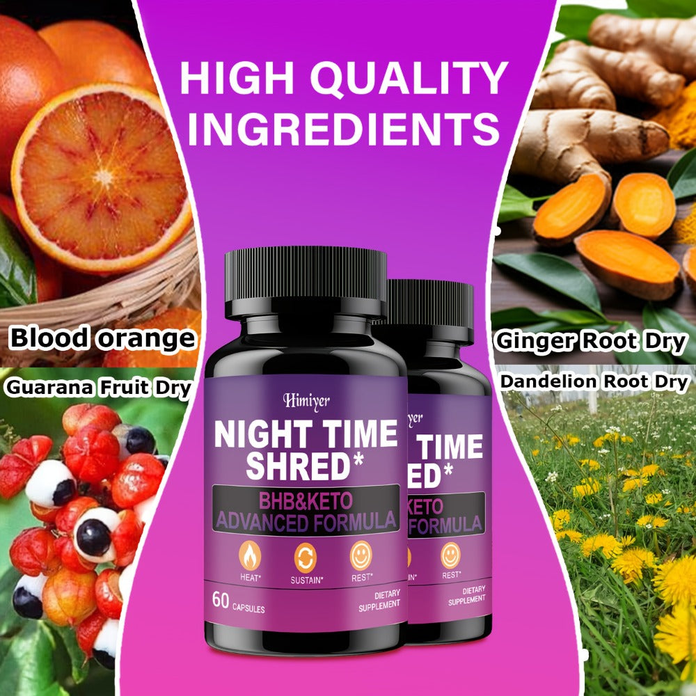 Night Time Fat Burner for Women — Shred Mask Capsules with Caffeine, Goji Berries & Dandelion Root | Overnight Metabolism, Sleep Support & Antioxidant Defense | Women's Weight Loss - product image 11