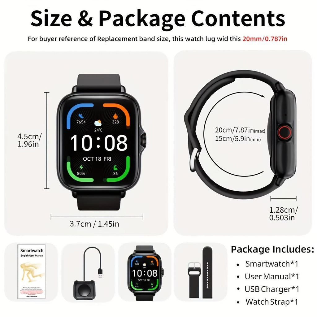 Smart Watch with Calling 1.83 Inch Touch Screen 100 Fitness Functions for Everyday Use - product image 7