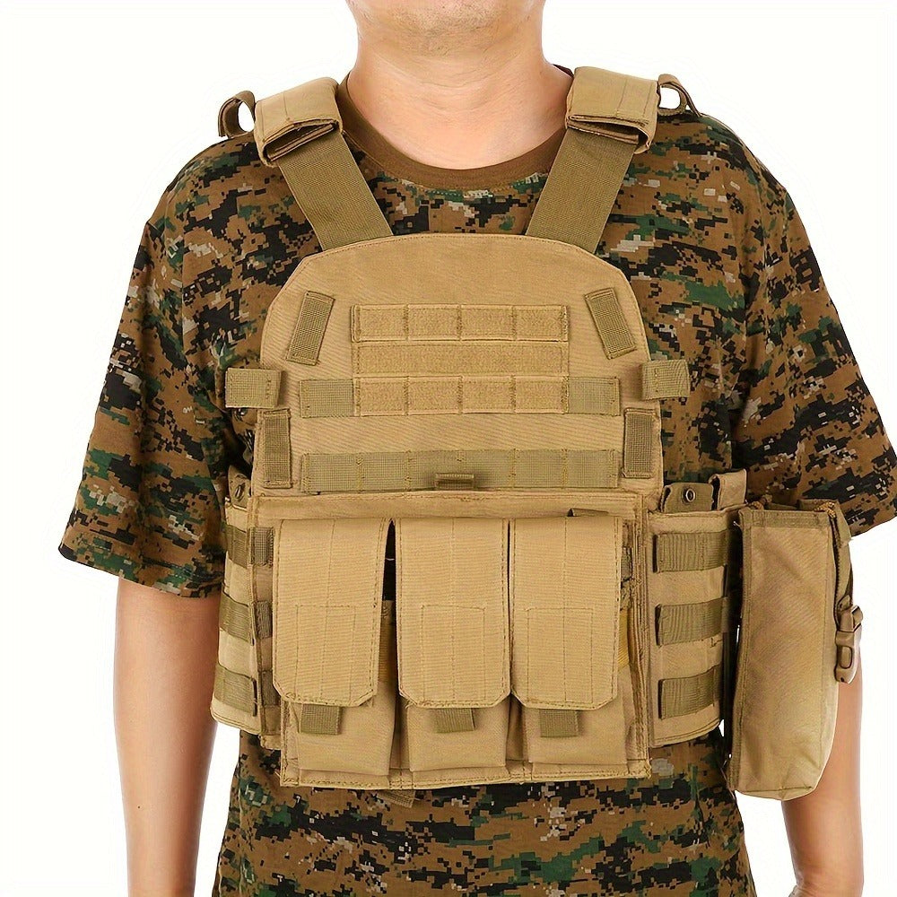 Tactical MOLLE Vest 6094 Adjustable Combat Chest Rig with Multi-Pocket System for Outdoor Hunting Training Airsoft CS Wargame Hiking Camping - product image 15