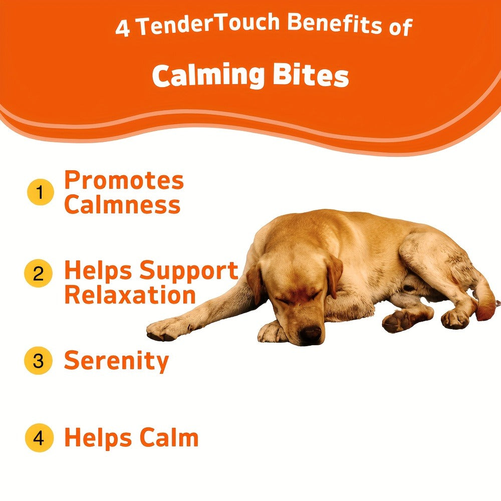 Natural Relaxation & Stress Relief Supplement for Dogs, Emotional Balance Support, Chill-Out Canine Soft Chews for Anxiety, Thunderstorms & Separation, 200g / 7.05oz | Dog Calming Chews 120ct