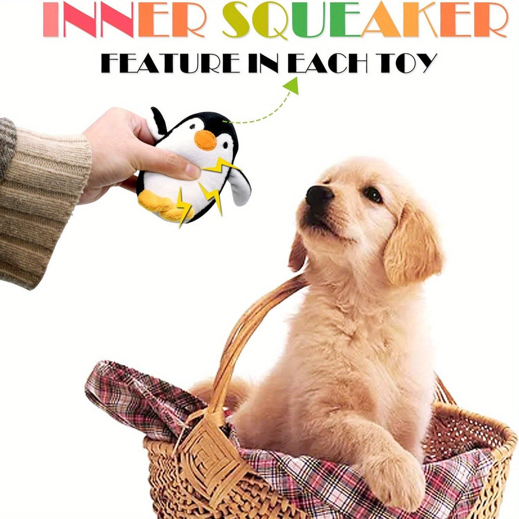 Soft Chew Toys for Small to Medium Dogs, Cute Teething Toys Set with Squeaker, Interactive Dog Toy Bundle | Dog Squeaky Toys 12 Pack Stuffed Animal Plush Puppy - product image 3