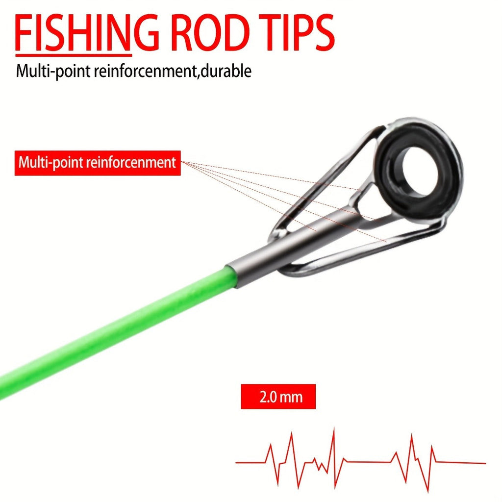 Medium-Fast Action Telescopic Fishing Rod with Line, Lures, Accessories Box & Carry Bag, Ambidextrous Design for Beginners – Baitcasting Rod and Reel Combo Set