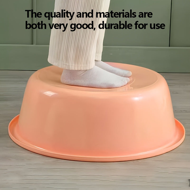 Plastic Wash Basin 12 Quart Stackable Round Tub | Portable Household Washing Bowl for Kitchen, Camping, Face Washing, Fruit & Vegetable Cleaning, Dish Washing & Bottle Rinsing, 4 Colors, Small to Oversized