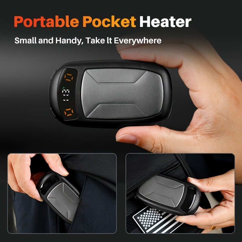 Rechargeable Hand Warmers with COB Light 2 Pack | Magnetic USB Electric Pocket Hand Warmer 12 Hours Heat | Carry-along Reusable Handwarmer for Camping Hiking - product image 7