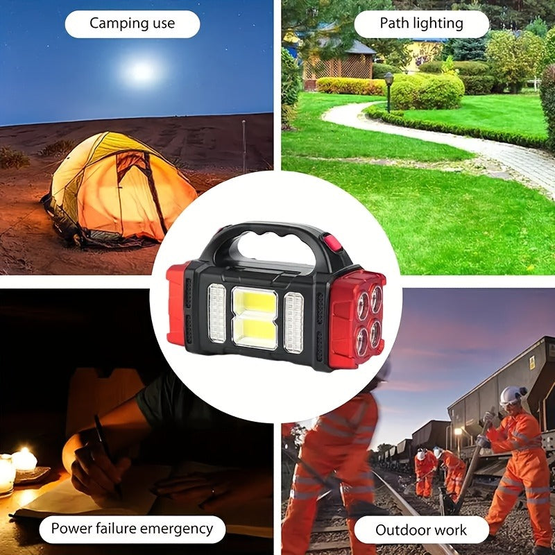 Rechargeable Solar Flashlight 2000 Lumen LED Torch with Power Bank USB-C Charging for Camping Hiking Outdoor Emergency for Patio & Backyard Use - product image 10