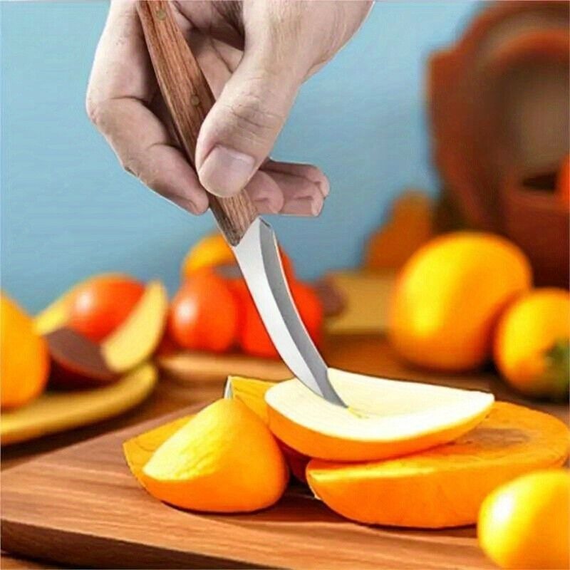 3-Piece Carving Knife Set Fixed Blade Whittling Knives | Carry-along Multifunctional Peeling Knife with Anti-Slip Outdoor Log Handle | Kitchen Tools Camping Gear Gifts for Dad Men