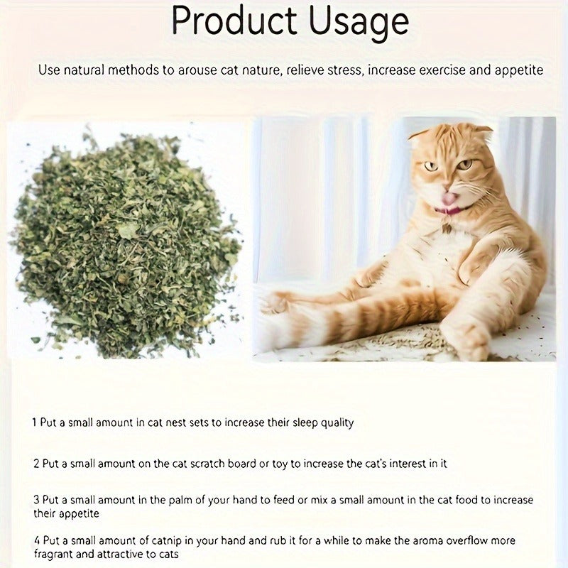 Dried Herb Snacks for Cats to Aid Digestion, Reduce Hairballs & Stress, Promote Oral Health and Stimulate Natural Instincts | Natural Cat Treats 100g - product image 9