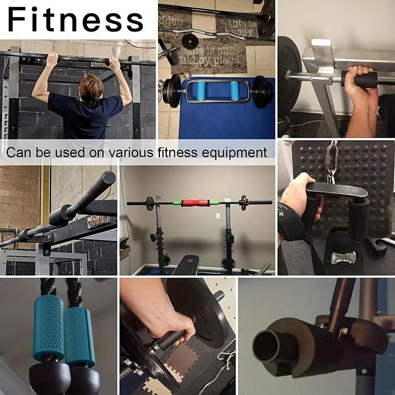 Barbell Add-On | Rubber Dumbbell Grip Strengtheners 2pcs - product image 8