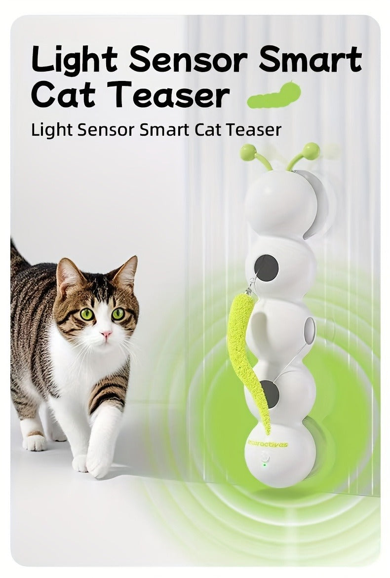 Automatic Caterpillar Cat Toy Interactive Electric Teaser for Indoor Cats – Self-Moving Worm Chasing Toy Stimulates Hunting Instincts Keeps Cats Active - product image 10