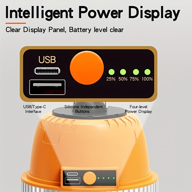 Rechargeable LED Camping Lantern with Power Bank USB Outdoor Hanging Tent Light Built-in Battery Emergency Lamp for Camping BBQ Hiking Patio Backpacking - product image 22