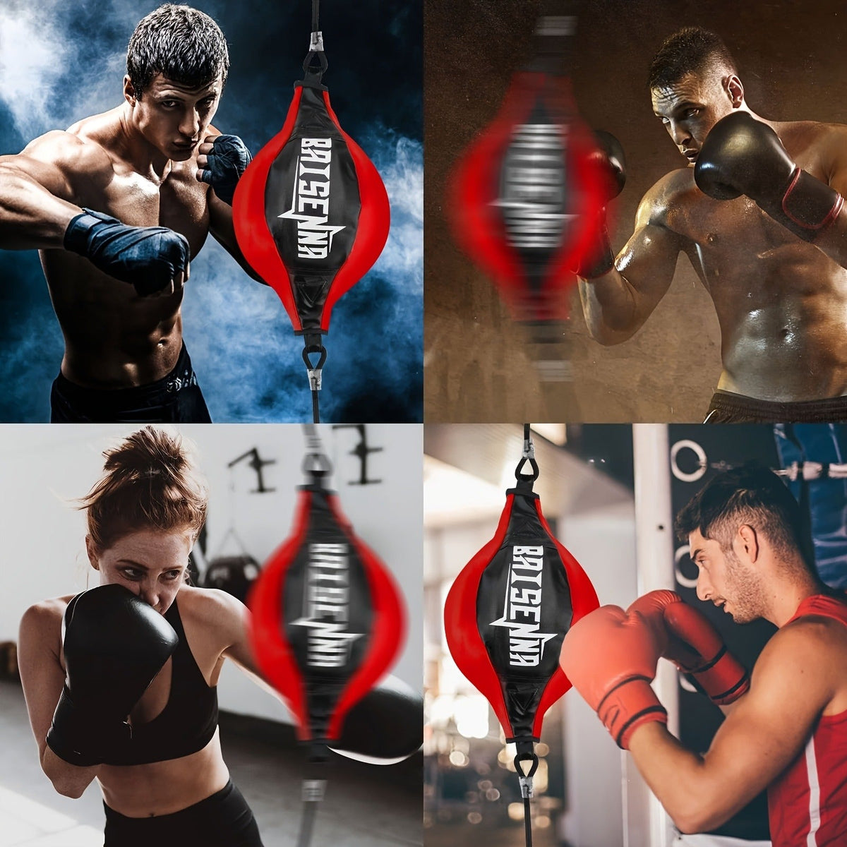 PU Leather Reflex Punching Ball for Home Training, Adjustable Bungee, Carry-along & Hassle-free Install – Boxing Speed Ball - product image 7