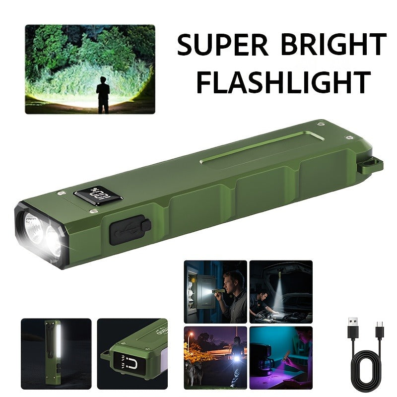 Magnetic LED Flashlight 9 Modes UV Side Light Digital Display 1500mAh Rechargeable Aluminum Torch for Home Emergency Camping - product image 8