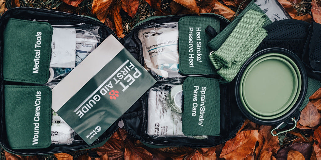 50-Piece Emergency Supplies with Bandages, Gauze, Scissors & Disposable Booties, Portable Nylon Bag for Hiking Camping Travel, FSA HSA Eligible – Pet First Aid - product image 12