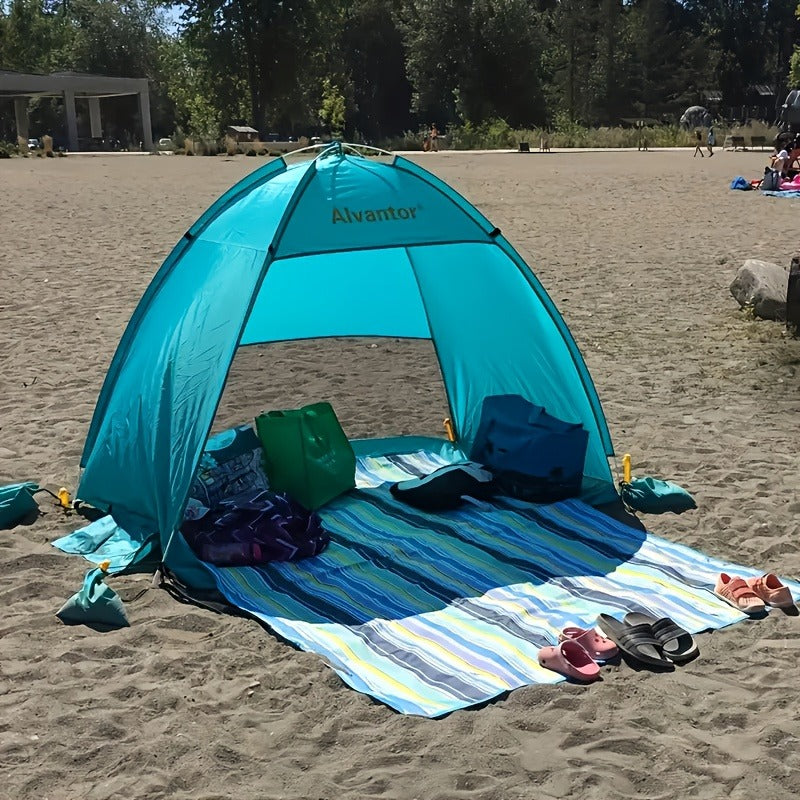 Oversized Portable Beach Mat for Camping, Hiking & Picnic, Lightweight Foldable All-Season Ground Cover, Available in 2 Sizes, Waterproof Base, Family & Couple - product image 9