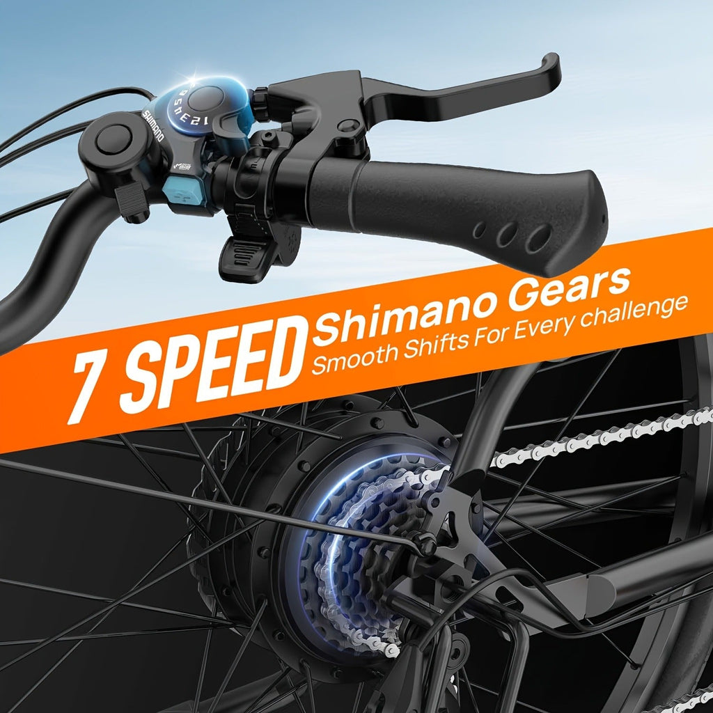 350W Motor, 48V 10.4Ah Battery, 60-Mile Range, Dual Shock Absorbers & LCD Display – Electric Mountain Bike 26" - product image 18