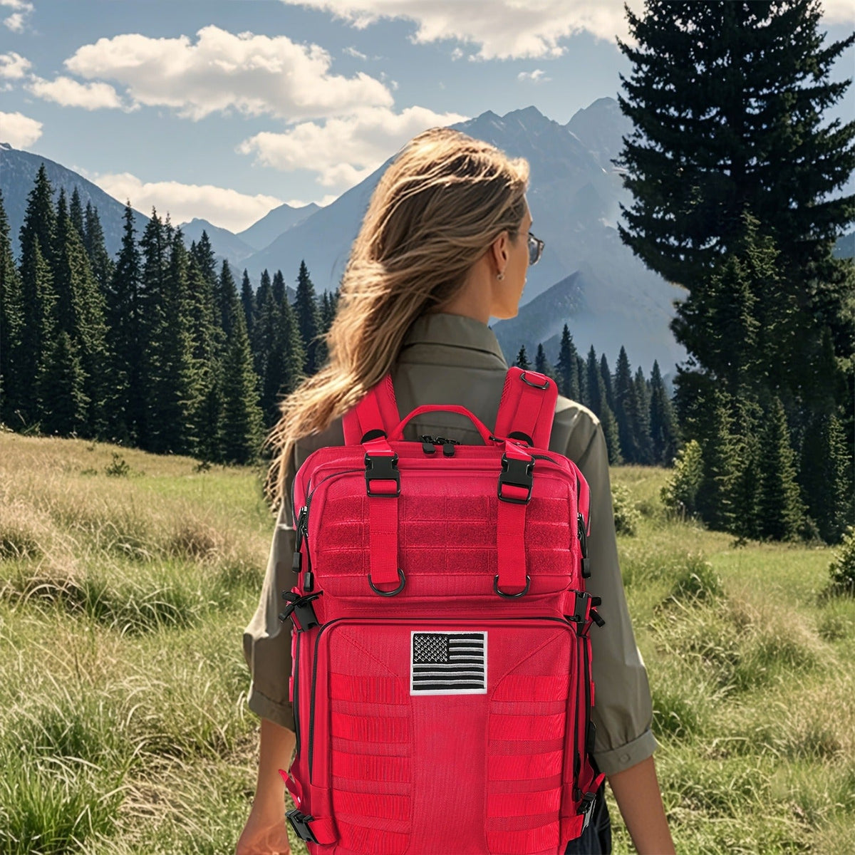 Large Capacity Molle Rucksack for Camping, Hiking, Hunting, Fishing & Travel, Unisex with Multiple Color Options | Tactical Military Backpack 50L - product image 20