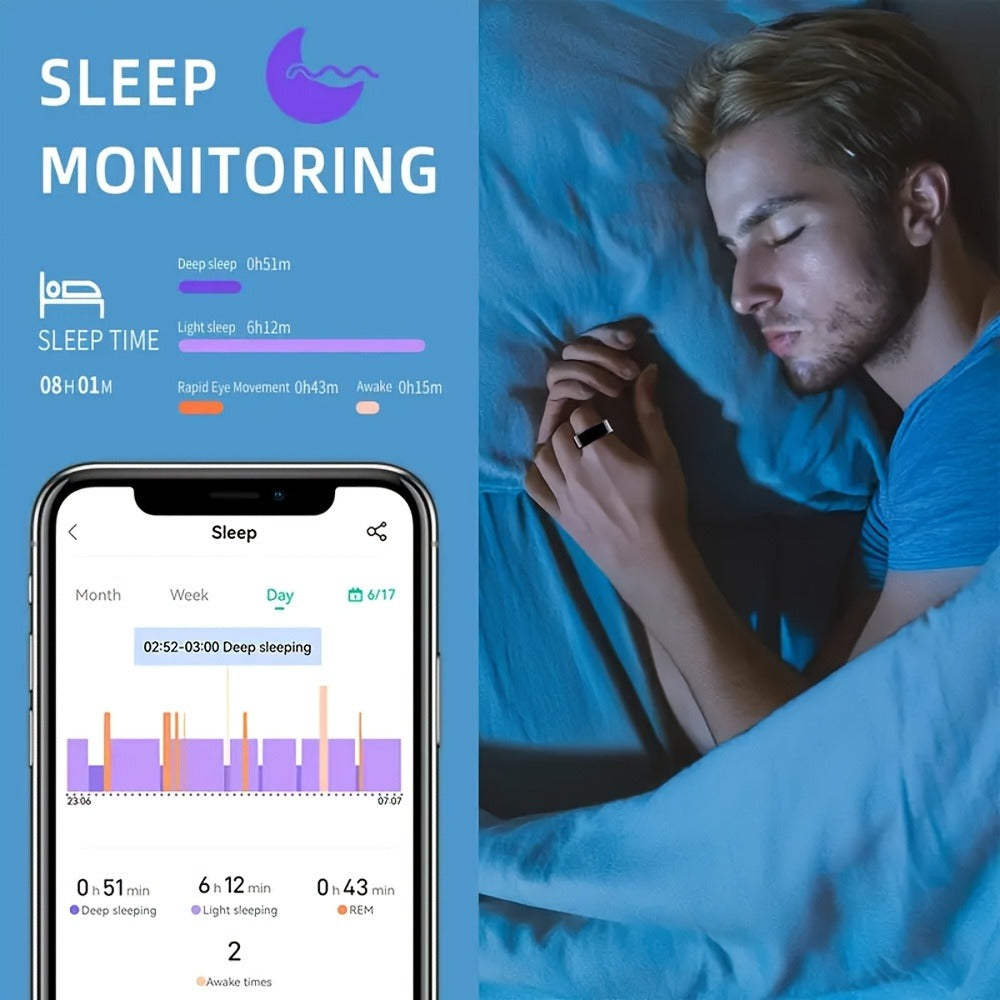 IP68 Waterproof Health Monitor – Smart Ring Fitness Tracker - product image 11
