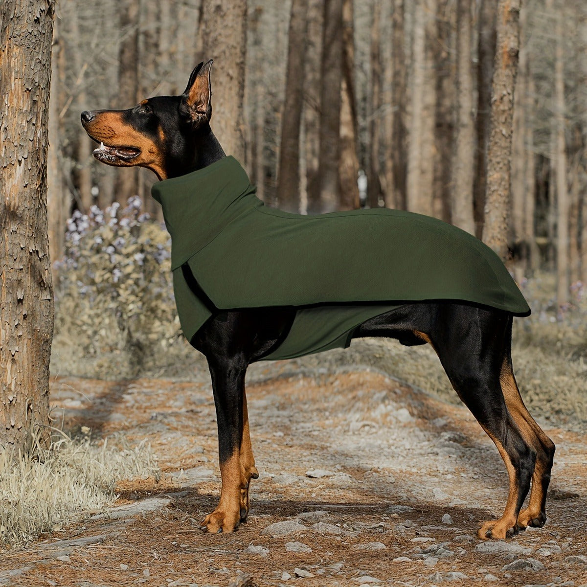 High Neck Dog Coat Warm Pullover – 4XL – Solid Color Woven Polyester Pet Jacket, Machine Washable, All-Season Fall & Winter Dog Apparel for Small Medium Large - product image 11