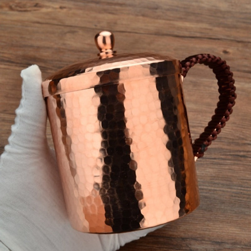 Moscow Mule Mug Hammered Copper 550ML – Heavy Gauge Traditional Cocktail Mug for Moscow Mule, Beer & Cold Drinks – 100% Handcrafted Pure Solid Brass Cup with - product image 8