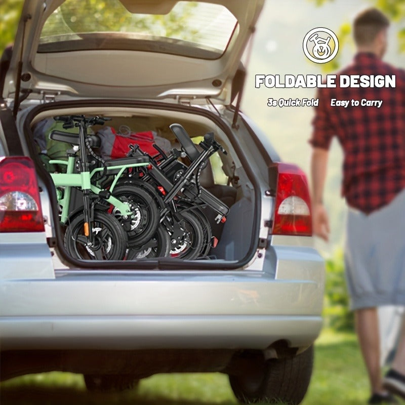 48V 10AH Removable Battery 350W Motor | Folding E-Bike 14" - product image 2