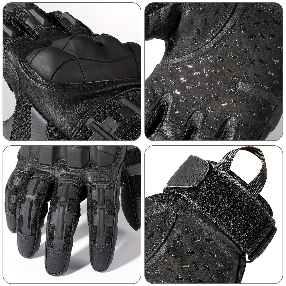 Camouflage Motorcycle Riding Gloves for Men Women, Anti-Slip Wear-Resistant, Outdoor Hiking Camping Hunting Shooting Cycling – Tactical Full Finger Gloves with - product image 8