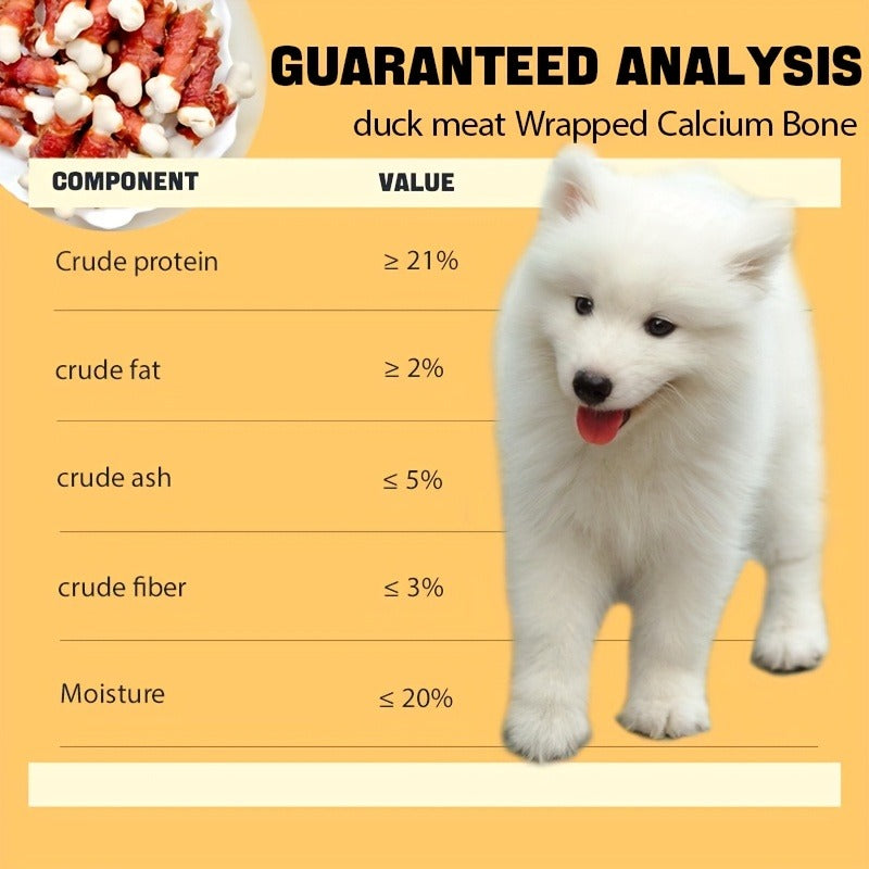 Natural Duck Calcium Bones & Dried Chicken Breast, High Protein Digestible Chewing Rewards for Small Medium Large Dogs, Healthy Training Treats 203g – Duck - product image 5