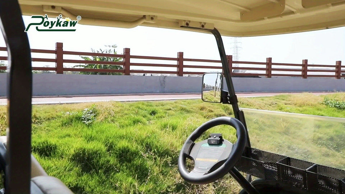 Convex Golf Cart Side Rear View Mirror for EZGO Club Car Yamaha G29 Square Frame | No Drilling Hassle-free Install Wide Angle Blind Spot Mirror - product image 9