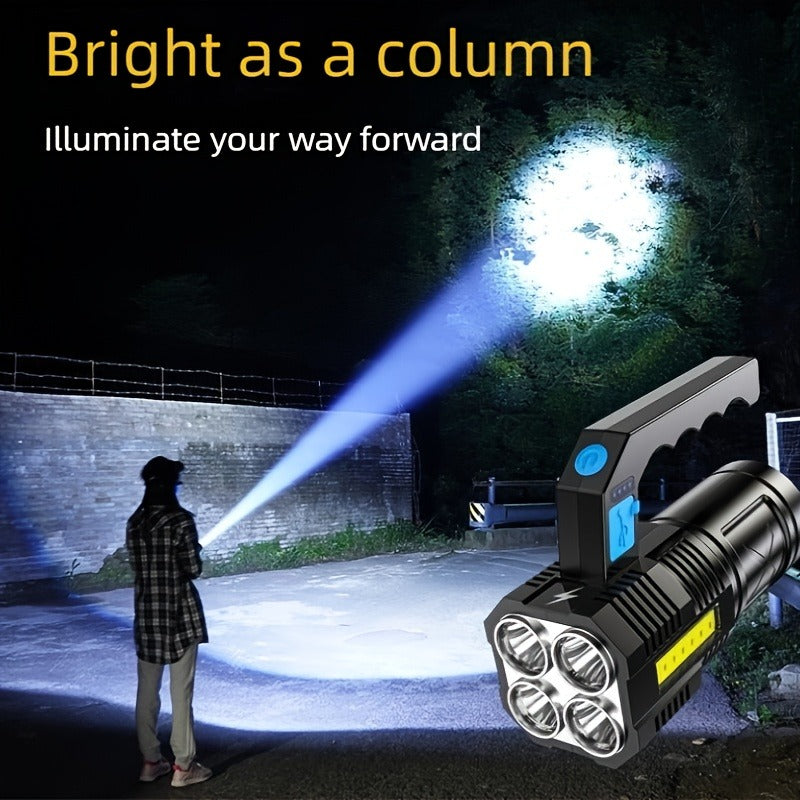 XHP90 Tactical Flashlight 2 Pack 300 Lumen 4 Modes USB Rechargeable 18650 Camping Light with Battery Display 200m Beam - product image 8