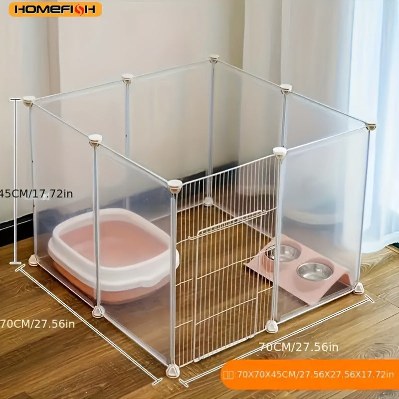 Modular Pet Playpen with Door – 10, 12 & 16 Panel Sets – Indoor Exercise Pen & Fence for Small Dogs, Cats & Rabbits - product image 9