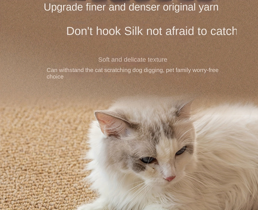 Cat Scratching Mat Natural Seagrass Pet Bed Pad Dog Crate Mat Feeding Mat Pineapple Weave 23x35 Inch Sturdy Washable Indoor Cat Rug Lounge - product image 5