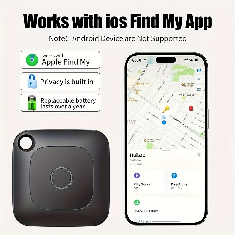 Bluetooth Item Tracker Smart GPS Finder 4 Pack | 1.43" Mini Wireless Tracker, High Decibel Alarm, App Control for Keys, Wallet, Luggage, Bags & Cars - product image 9