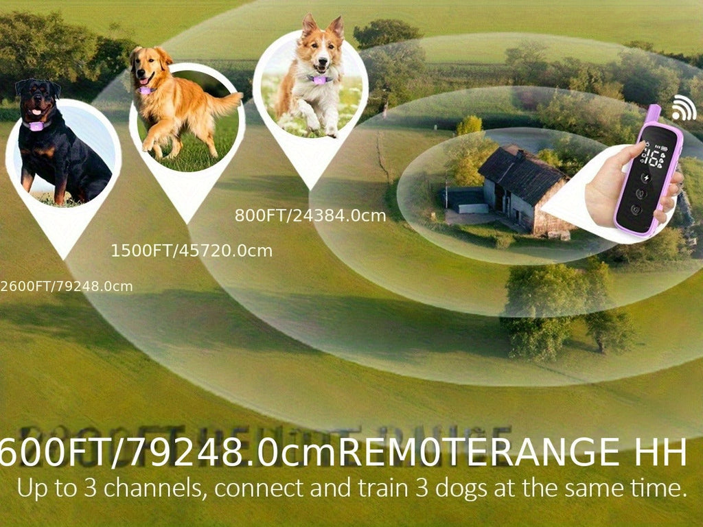 Dog Training Collar with Remote – Rechargeable E-Collar with 2600Ft Range, Beep, Vibration & Shock Modes, Security Lock – 1, 2 or 3 Dog Sets - product image 13