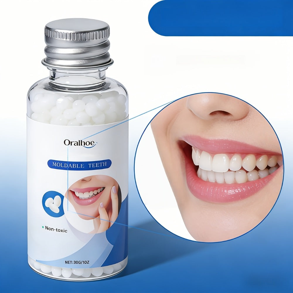 Temporary False Tooth Kit DIY Cosmetic Dental Repair Moldable Thermoplastic Realistic Fit for Missing Broken Chipped Teeth Secure for Eating Daily Wear Men Women Elderly 30g - product image 17